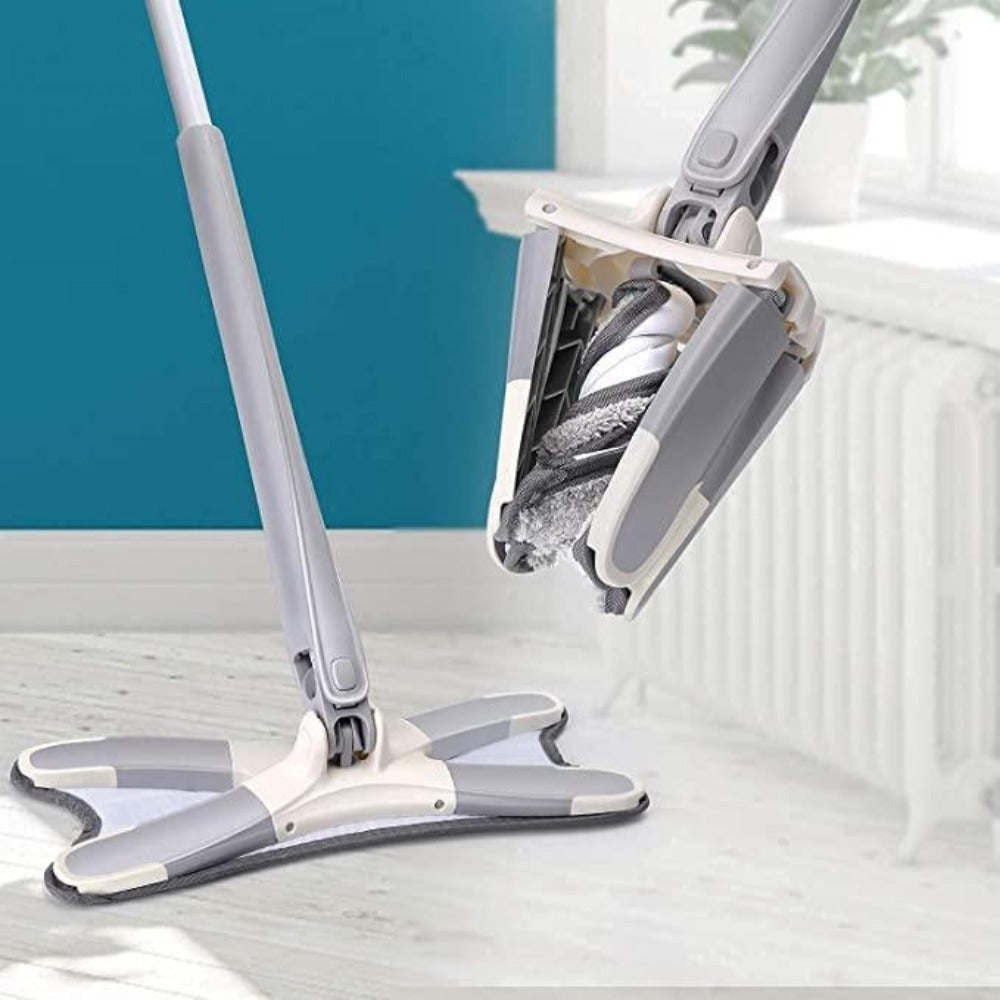 X Type 360 Degree Flat Hand-Free Wash Mop