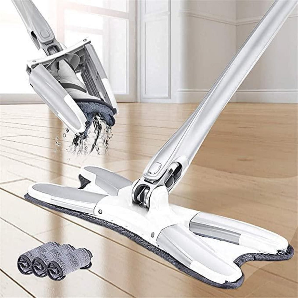 X Type 360 Degree Flat Hand-Free Wash Mop