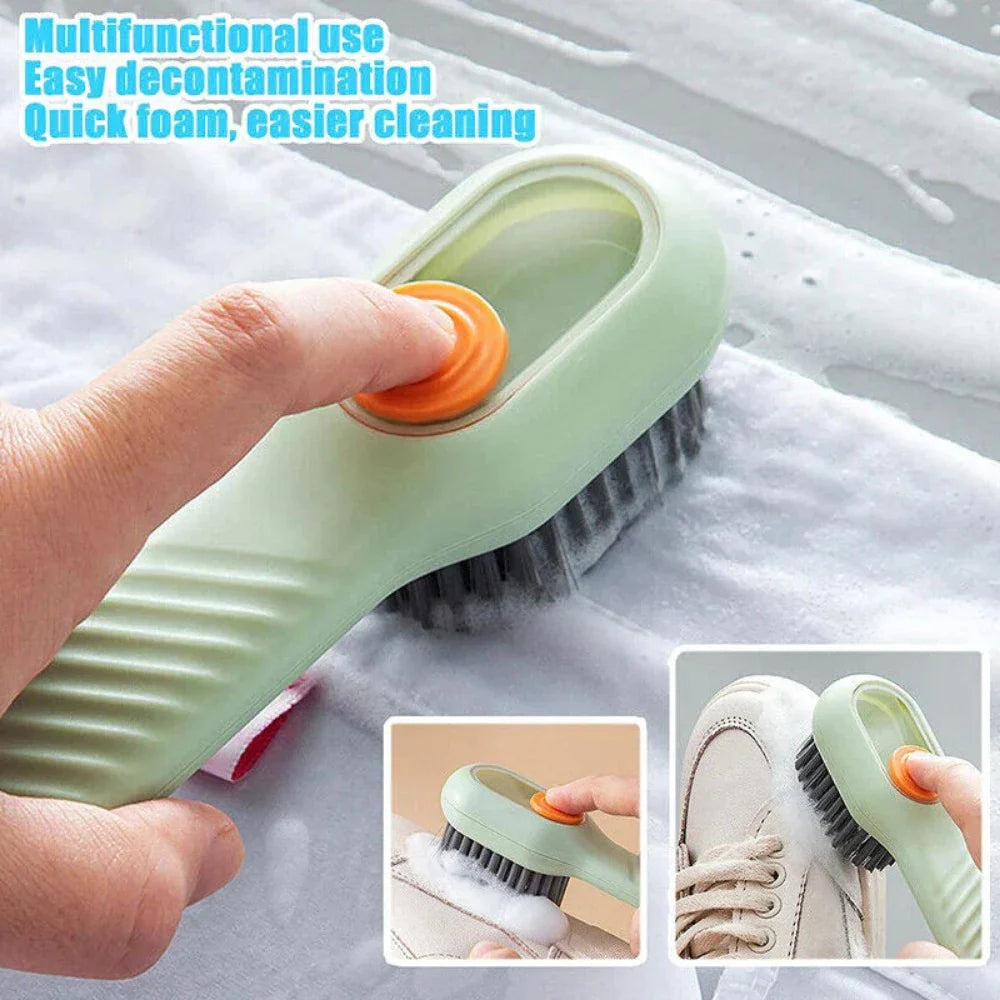 Multifunctional Scrubbing Brush With Soap Dispenser (Pack of 2)