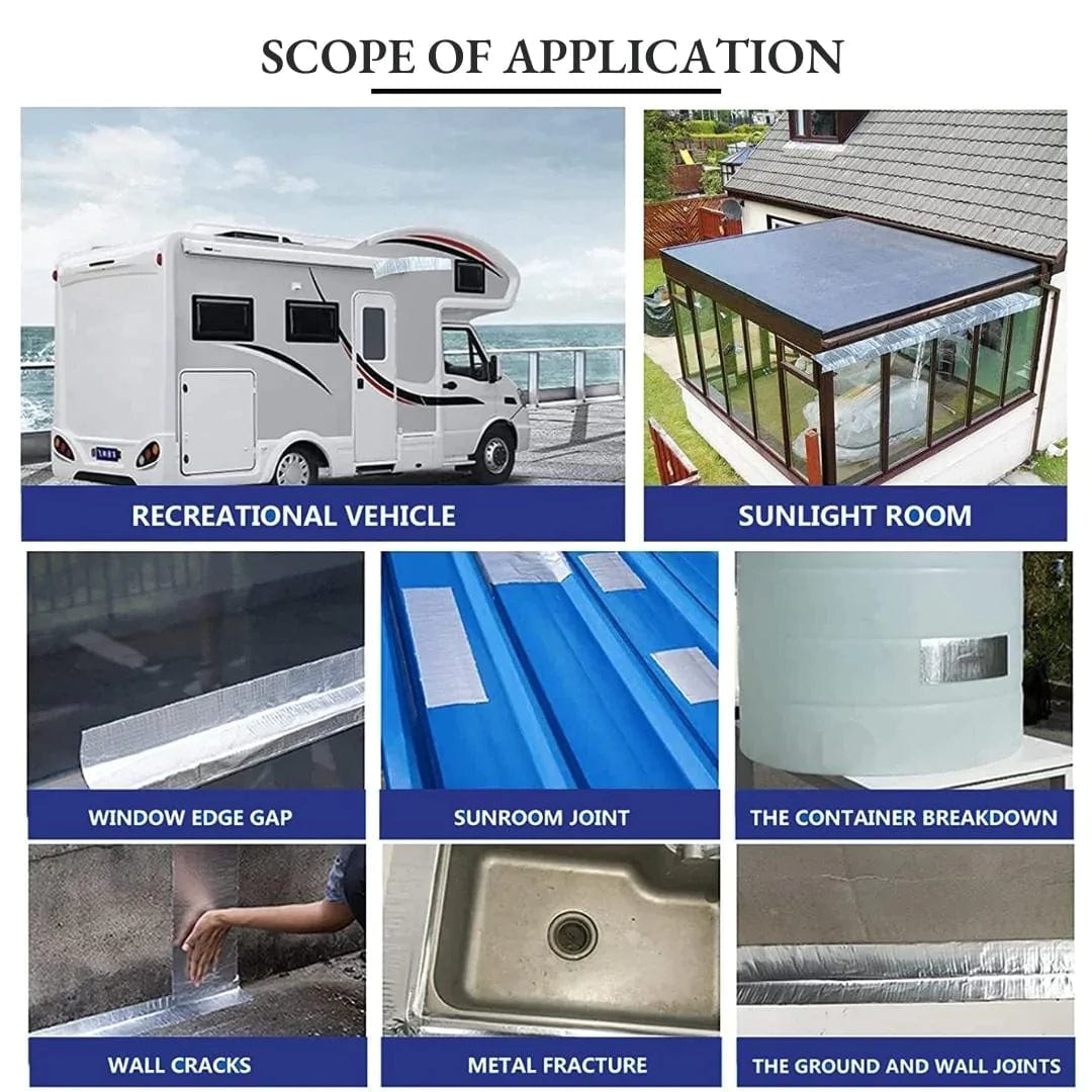 Tapexel™️ Waterseal Aluminium Rubber Tape - Extra Long Version