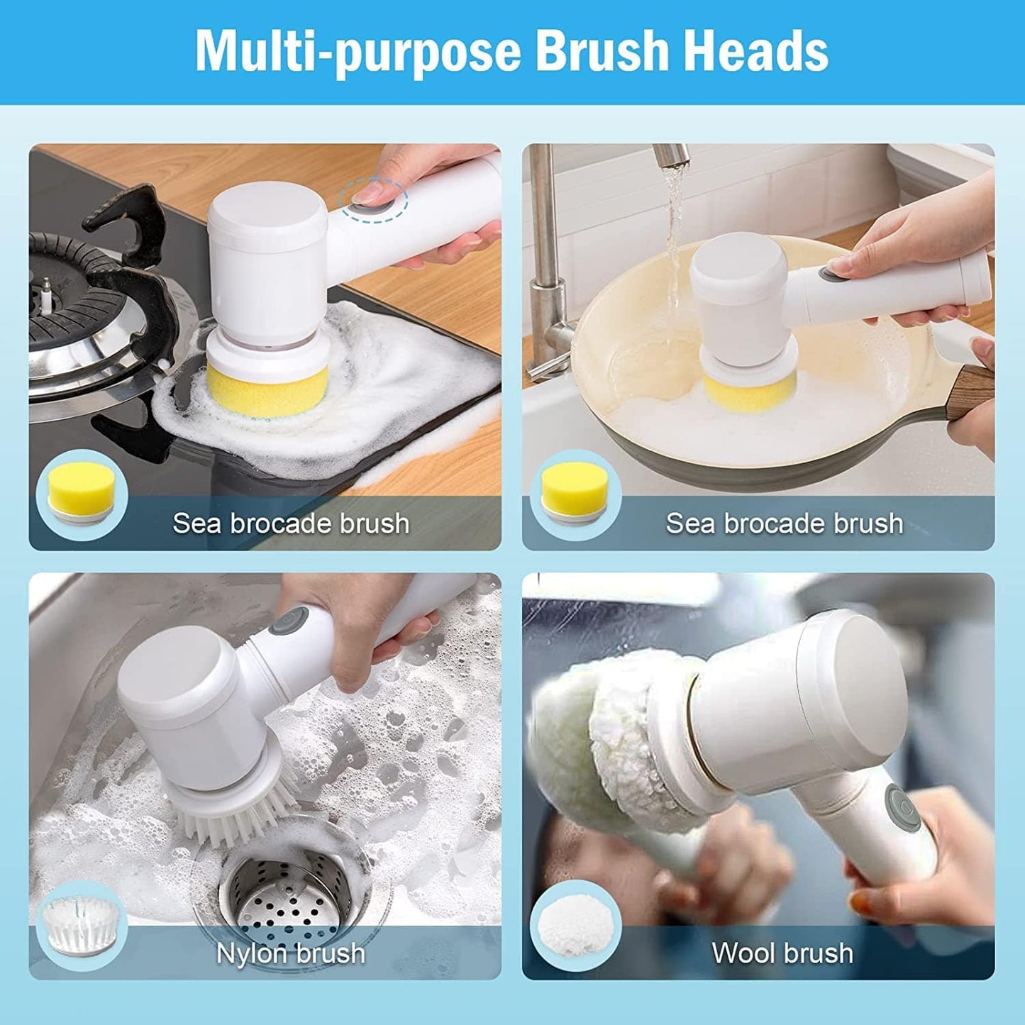 Scruzzle™️ 3-in-1 Electric Cleaning Brush