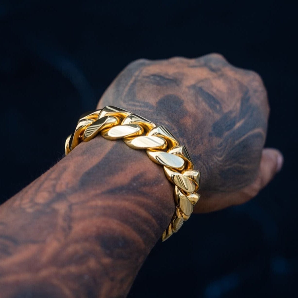 Cubiox™️ Gold Cuban Bracelet for Men