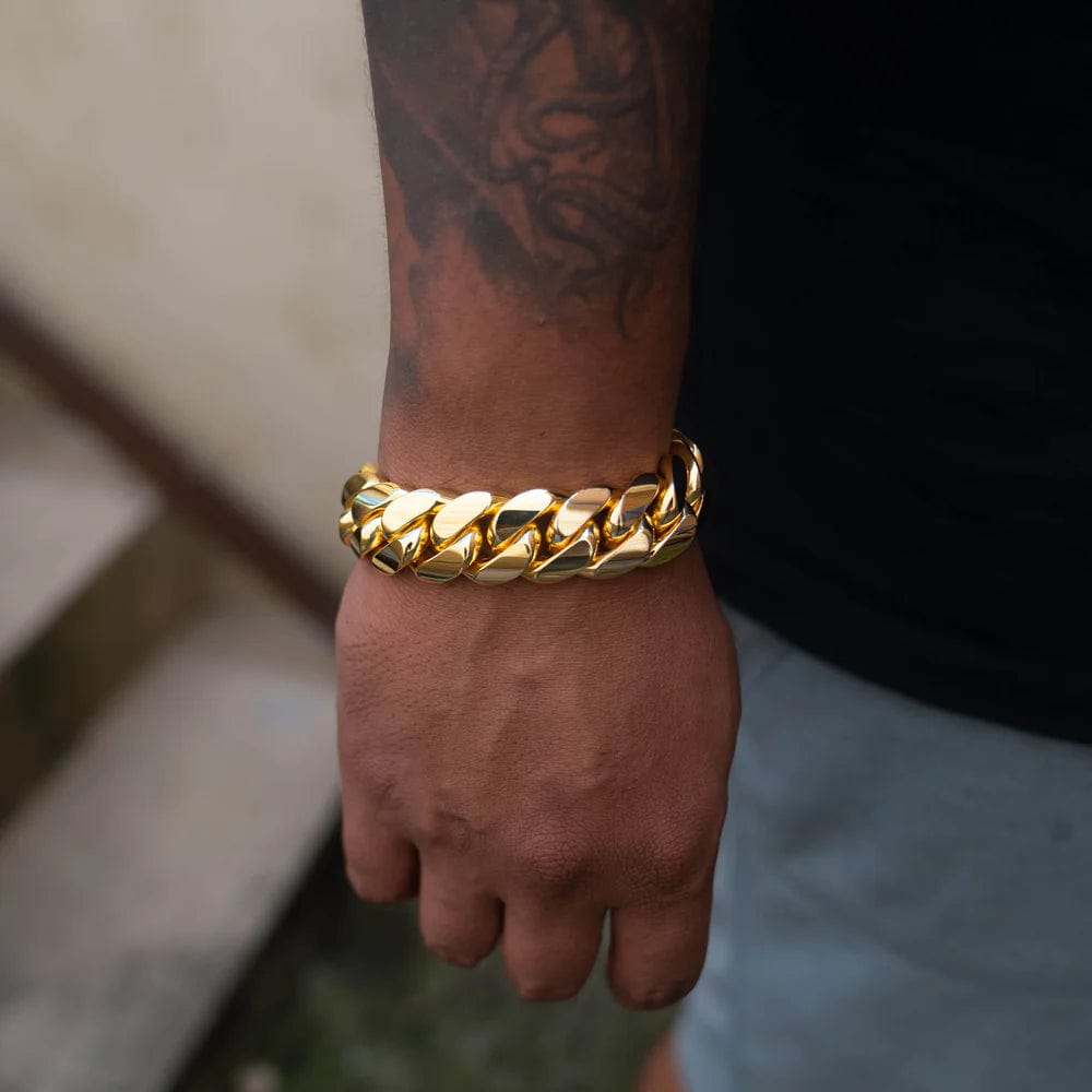 Cubiox™️ Gold Cuban Bracelet for Men