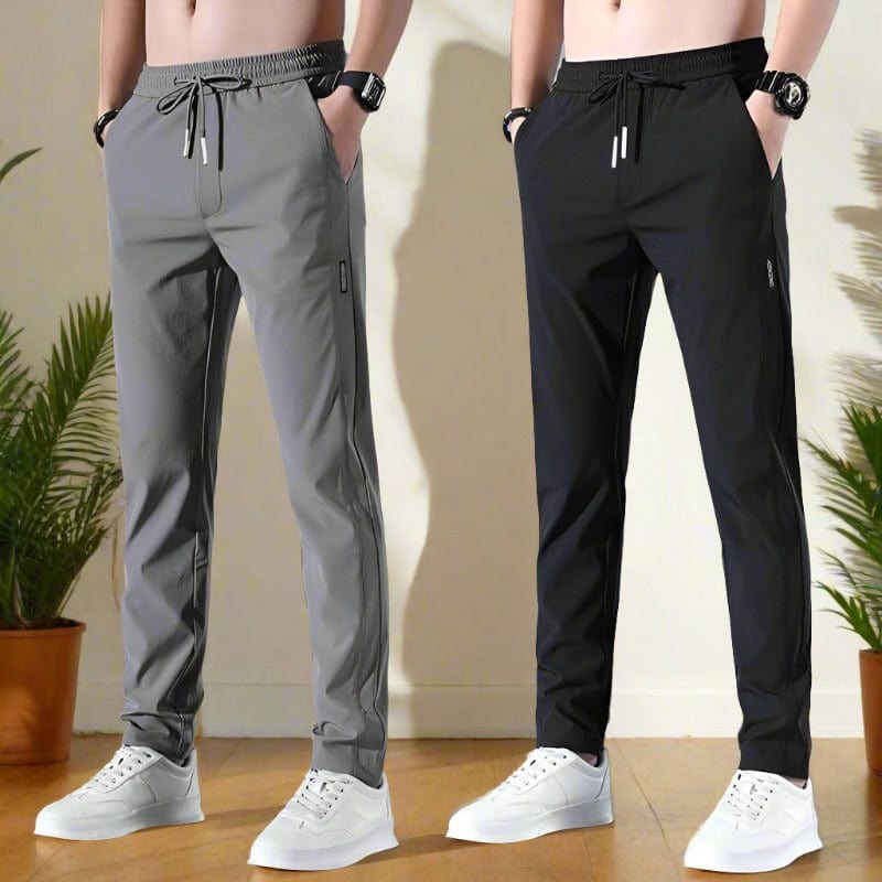 SwiFit™️ Elastic Men's Track Pants (Pack of 2)