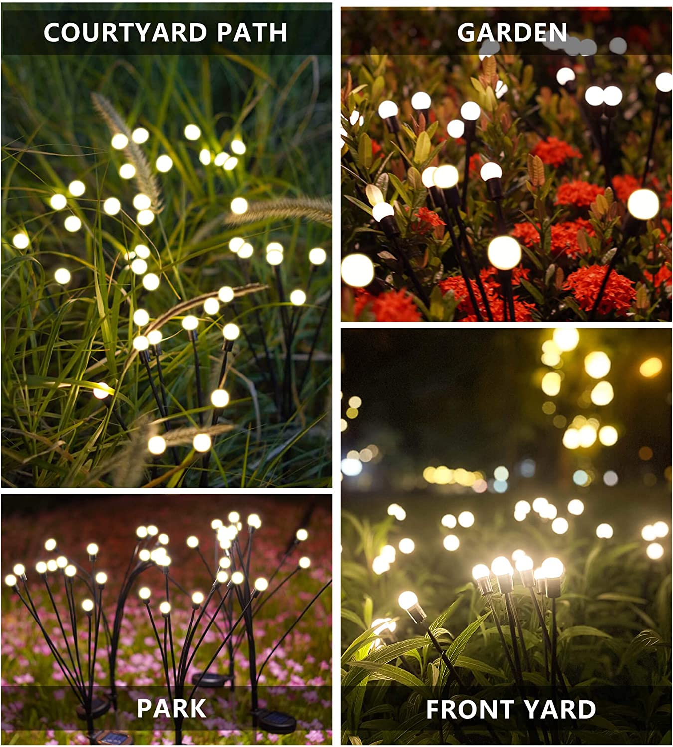 Enchanting Firefly Lights : Unique Solar Powered Garden Lights (Multi Sets)