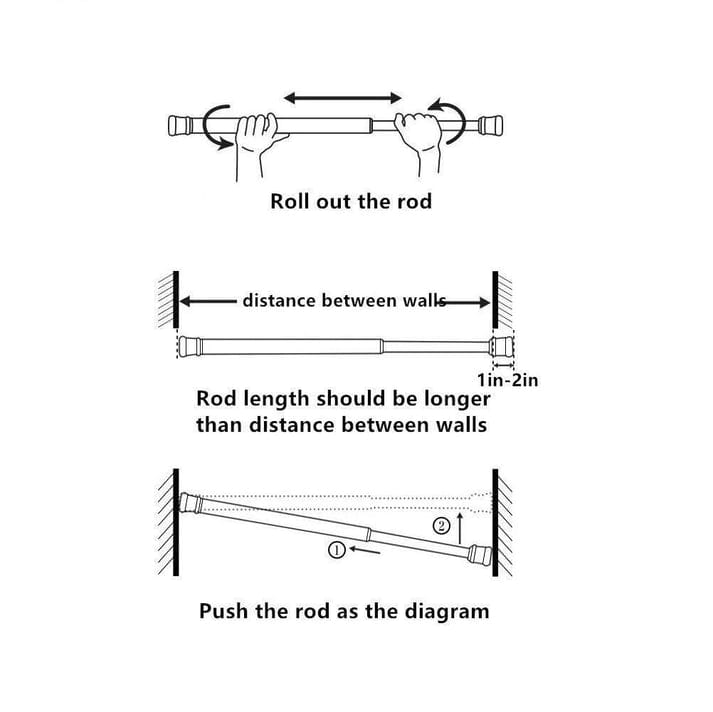 Fixirod™️ Drill-Free Adjustable Rod