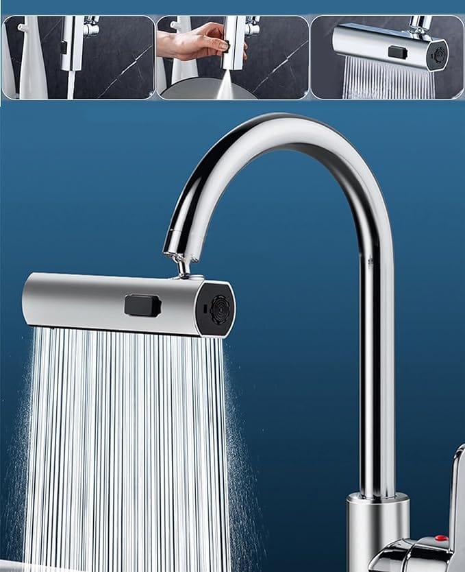 FlowJetexy™️ 3 in 1 Waterfall Kitchen Faucet