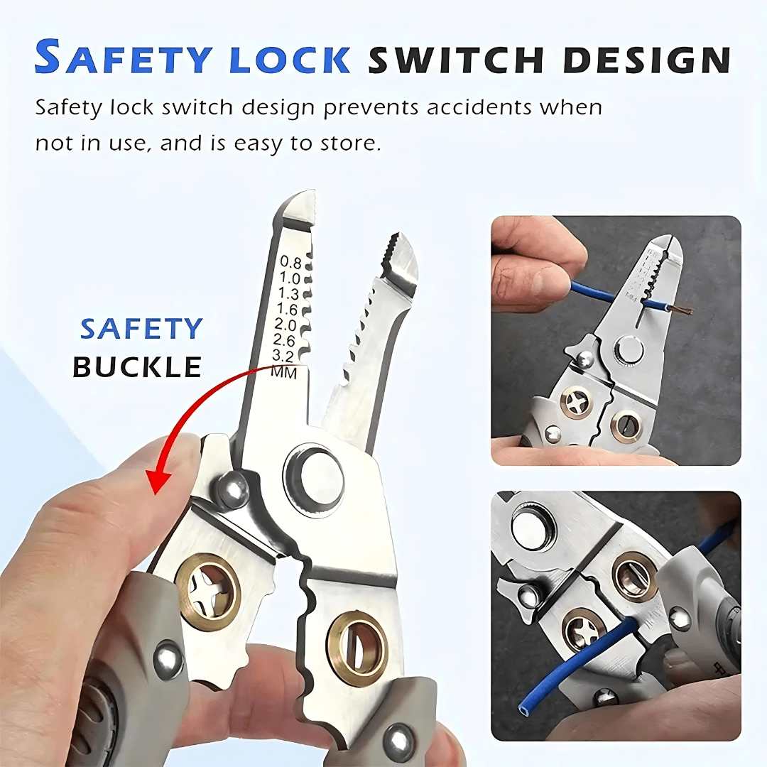 GripLoxio™️ Multi-functional Wire Stripper & Cutter