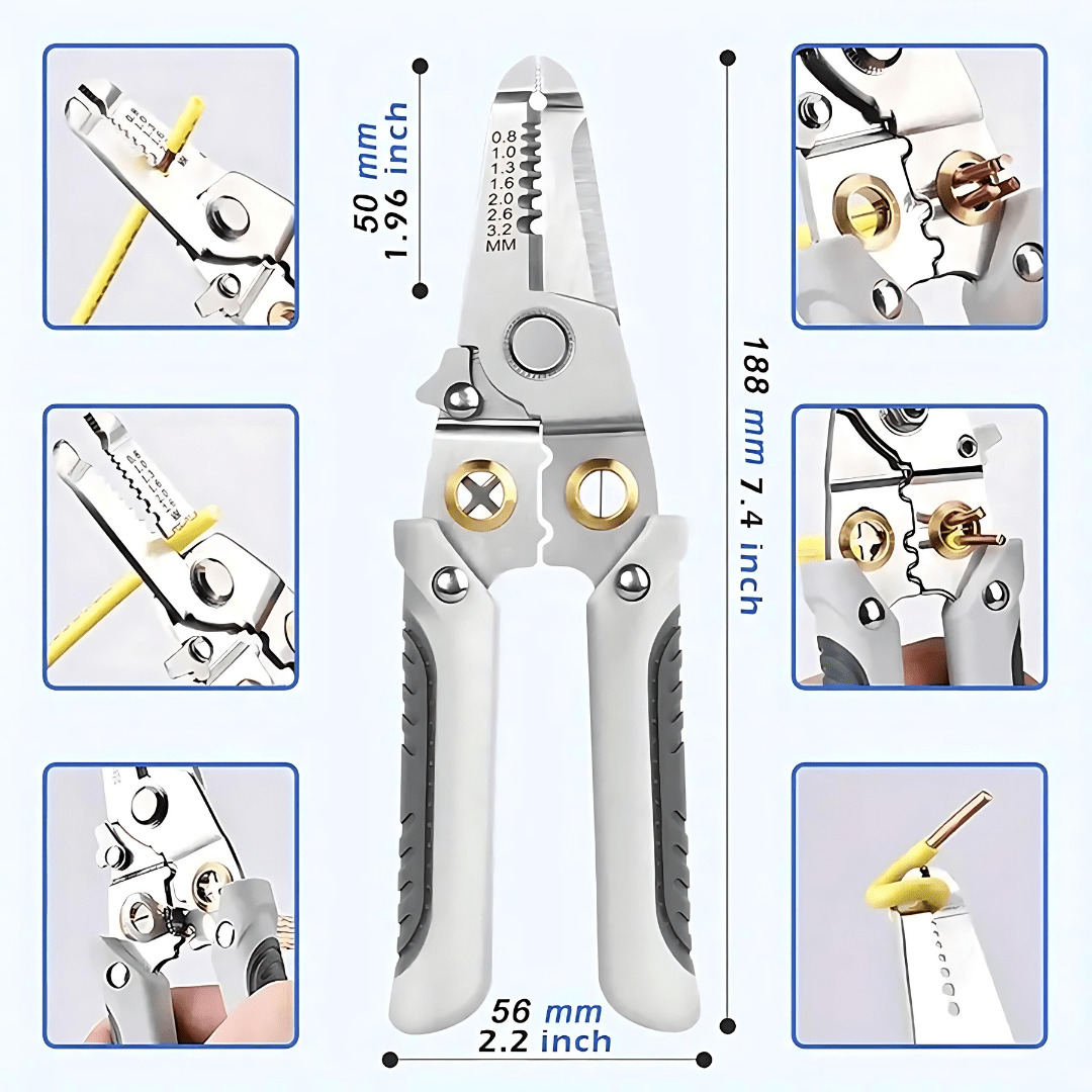 GripLoxio™️ Multi-functional Wire Stripper & Cutter