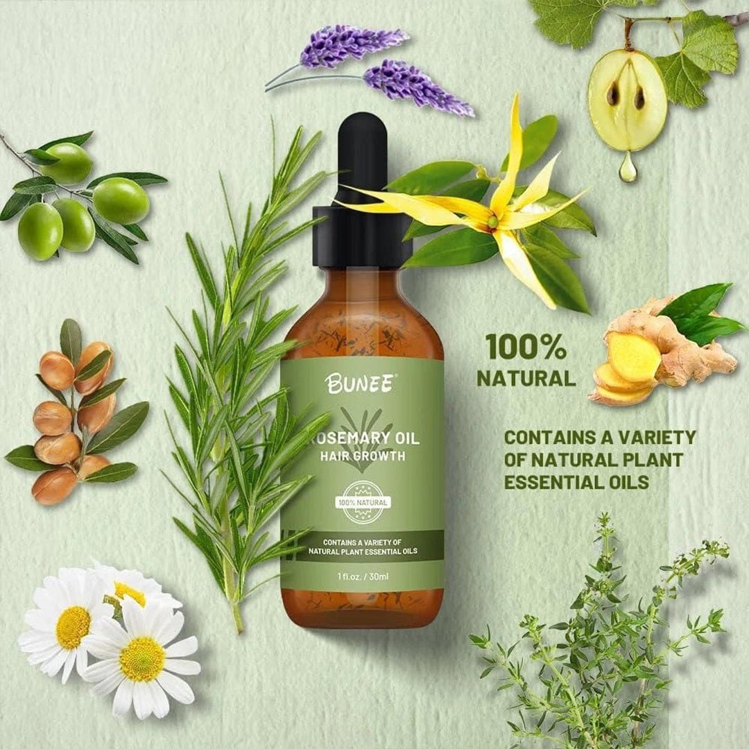 GrowGleam™️ Rosemary Hair Growth Serum Oil