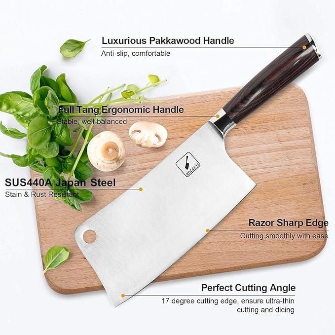 High-Carbon Stainless Steel Meat Cleaver