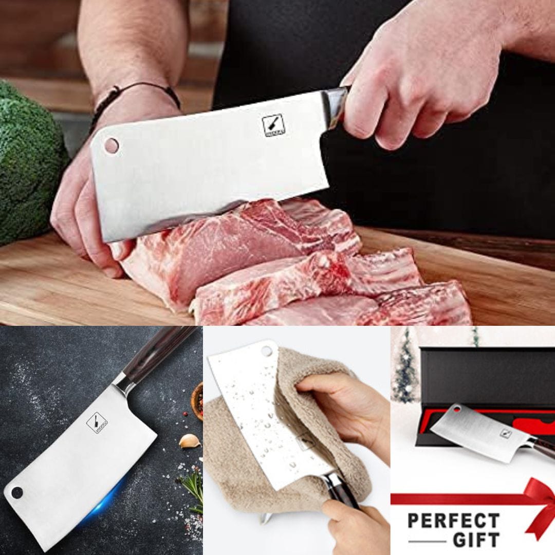 High-Carbon Stainless Steel Meat Cleaver