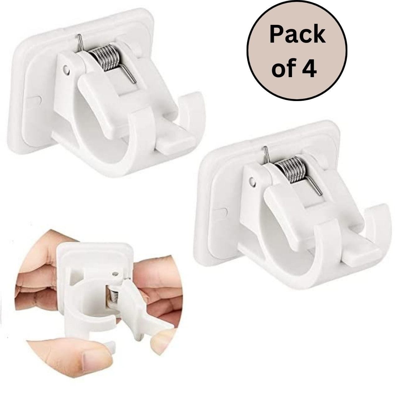 Hookwiser™️ Self Adhesive Hook (Pack of 4)