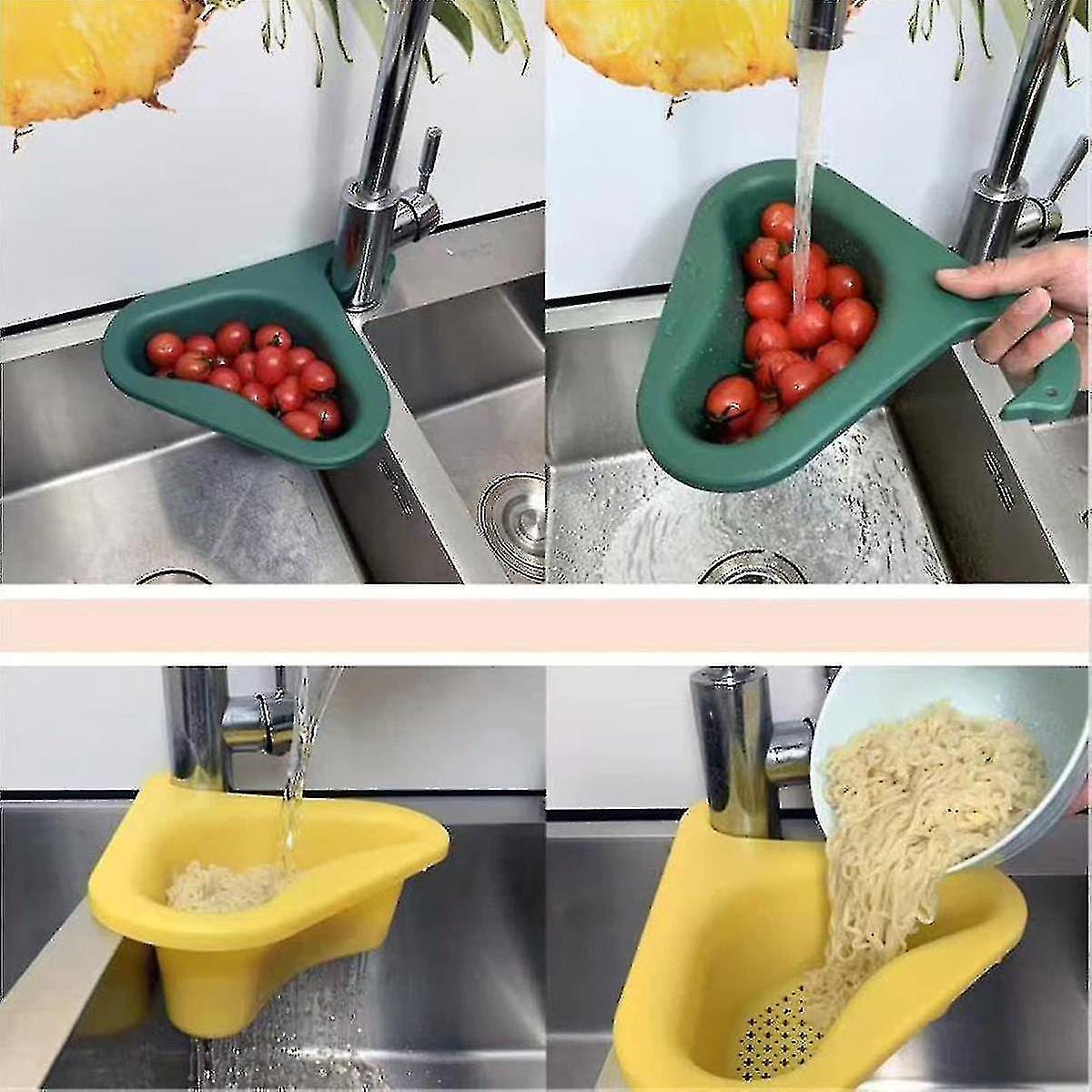 Multipurpose Kitchen Sink Organizer Corner Dish (Pack of 3)