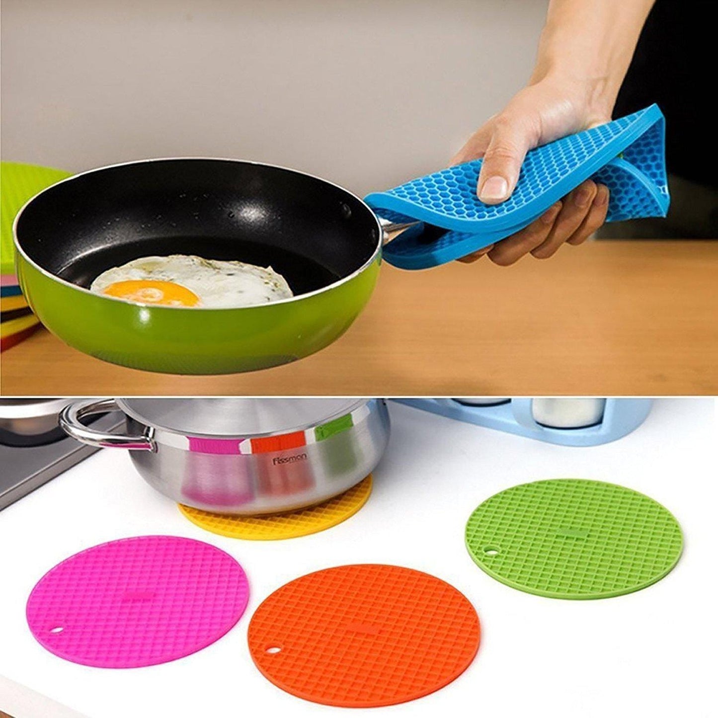 Multipurpose Silicone Reusable Mat (Pack of 4)