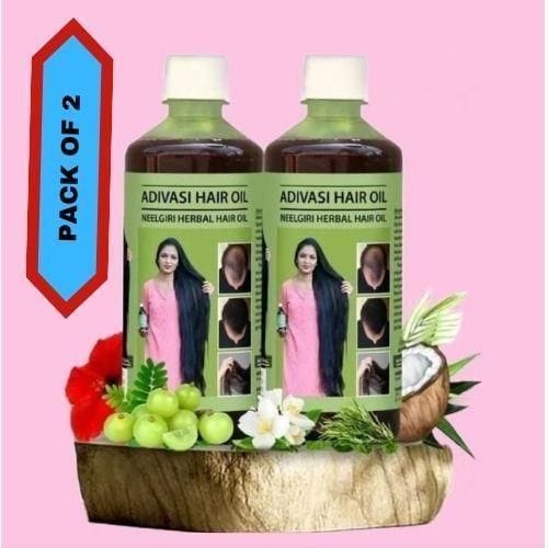 Natural Adivasi Herbal Hair Oil (Buy 1 Get 1 Free)