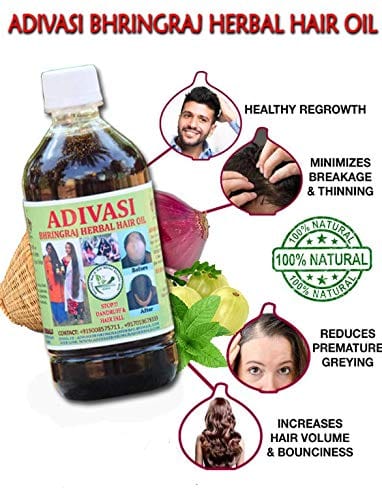 Natural Adivasi Herbal Hair Oil (Buy 1 Get 1 Free)