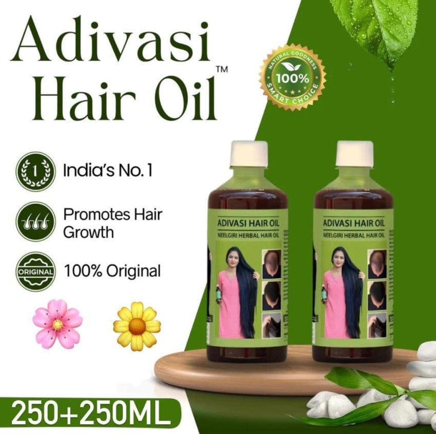 Natural Adivasi Herbal Hair Oil (Buy 1 Get 1 Free)