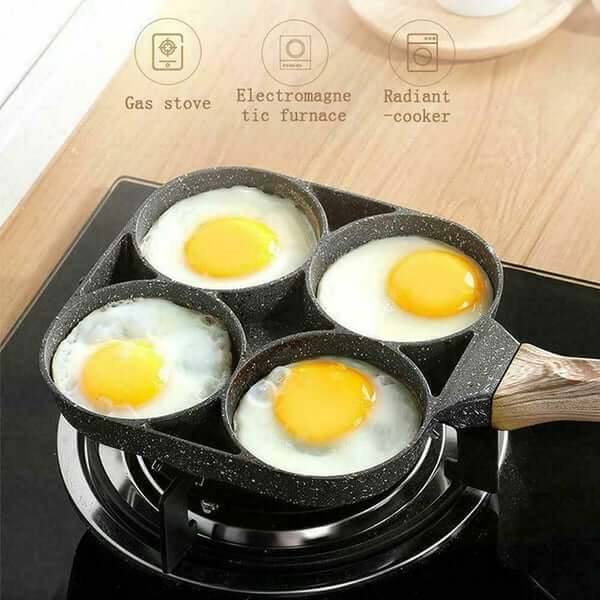 Panzeo™️ 4 Hole Maifan Stone Non-stick Egg Ham Pot