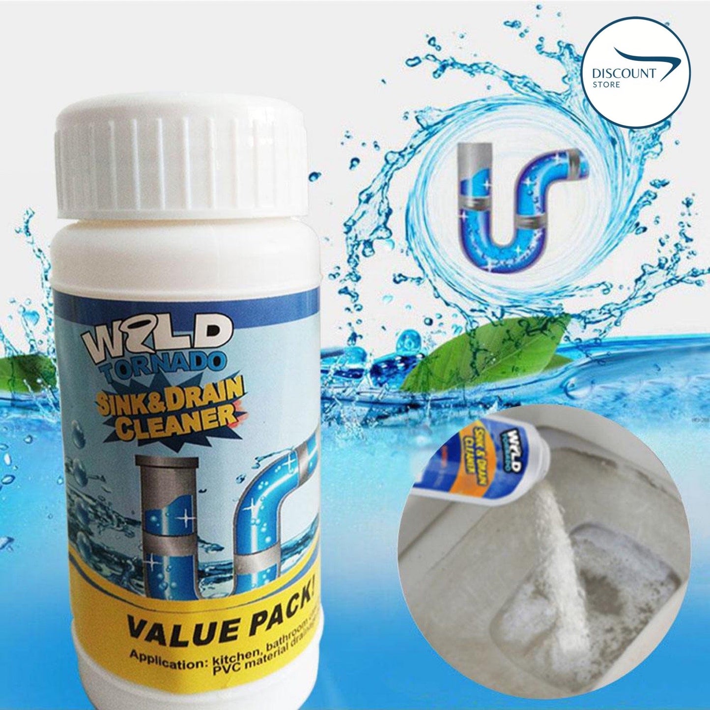 Powerful Drain & Sink Cleaner (Pack of 2)