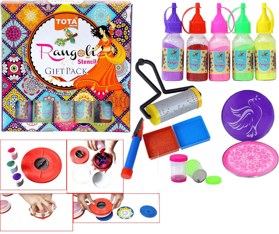 Rangvibe™️ Instant Rangoli Kit