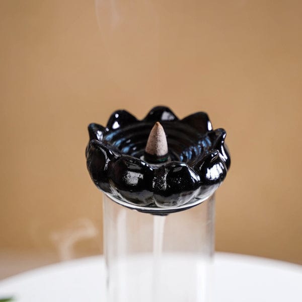 Shivlingum™️ Smoke Fountain Incense Holder (30 Free Backflow Cones)