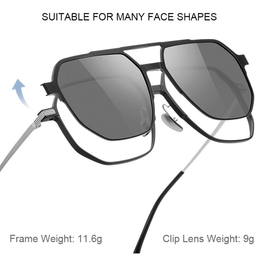 3-in-1 Magnetic Polarized Sunglasses