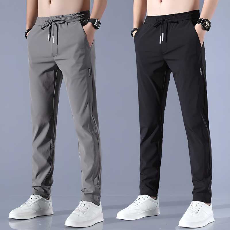 SwiFit™️ Elastic Men's Track Pants (Pack of 2)