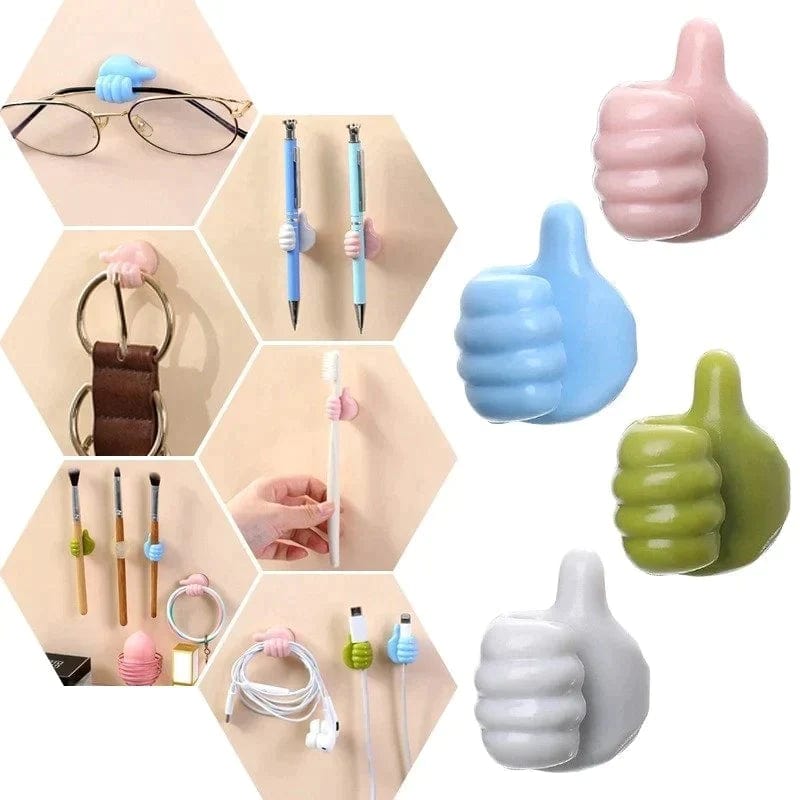 Thumbs Up Shape Wall Hook (Pack of 10)